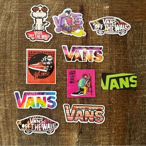 VANS STICKERS 10 UNIQUE STICKERS